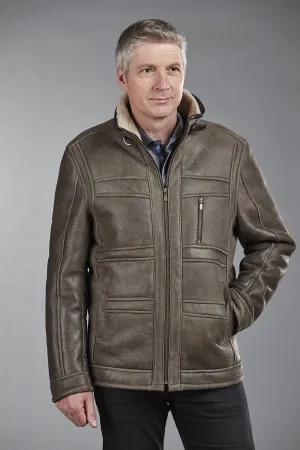 4860 Men's Shearling Bomber Jacket