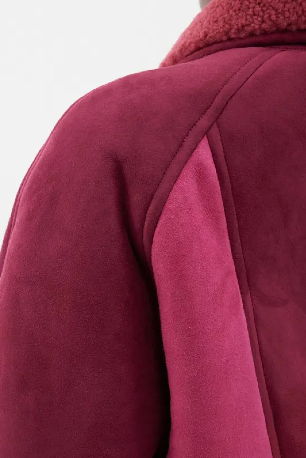 Abeni Shearling-Lined Suede Jacket