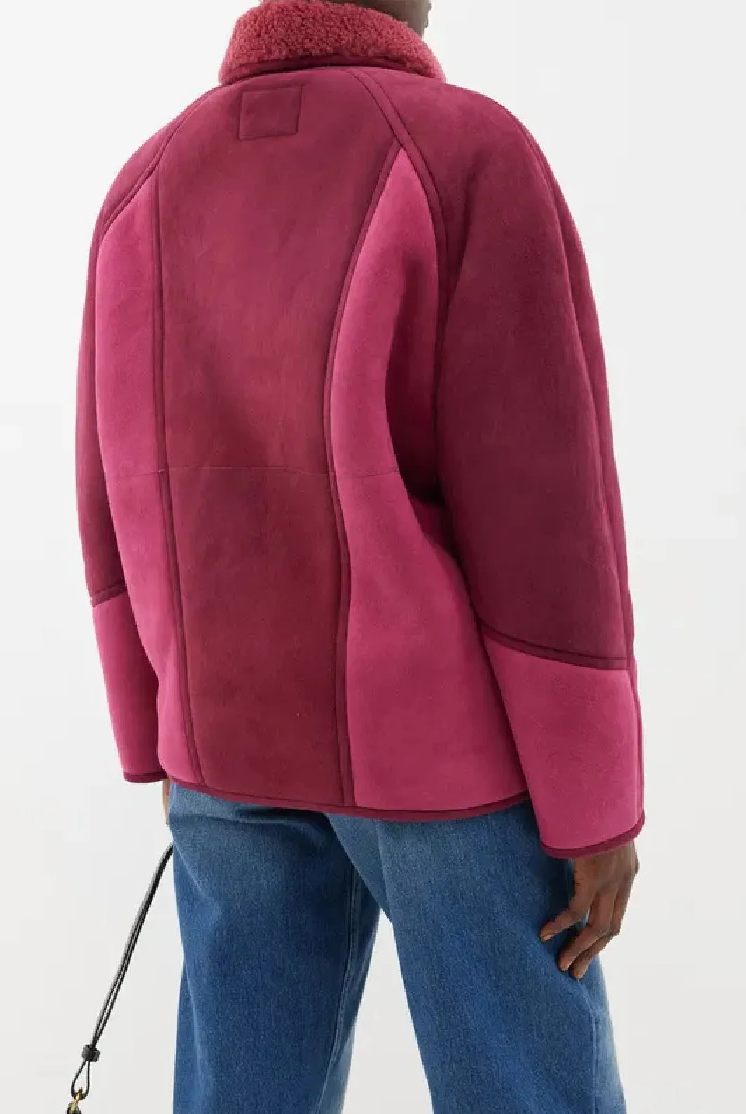 Abeni Shearling-Lined Suede Jacket