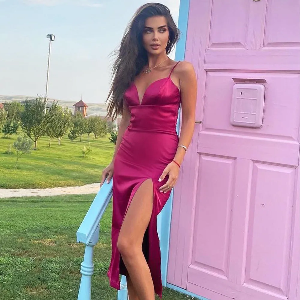 Abito lungo clelia donna scollato