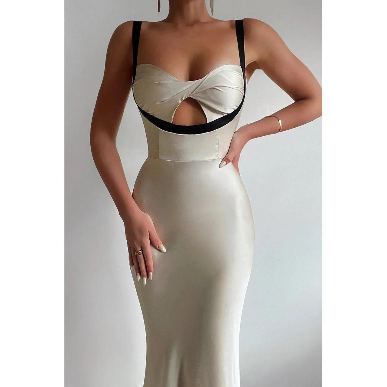 Abito lungo clelia donna scollato