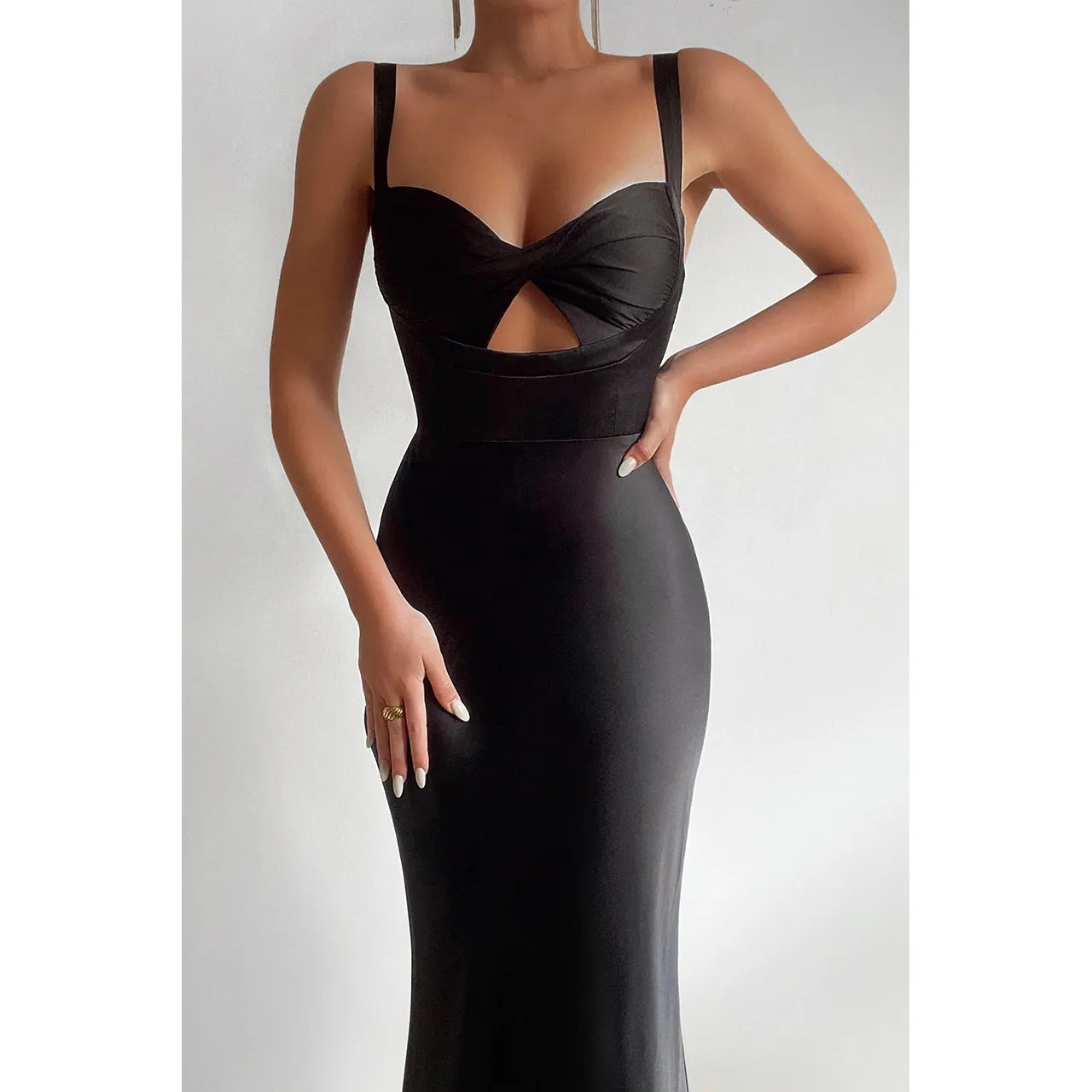 Abito lungo clelia donna scollato