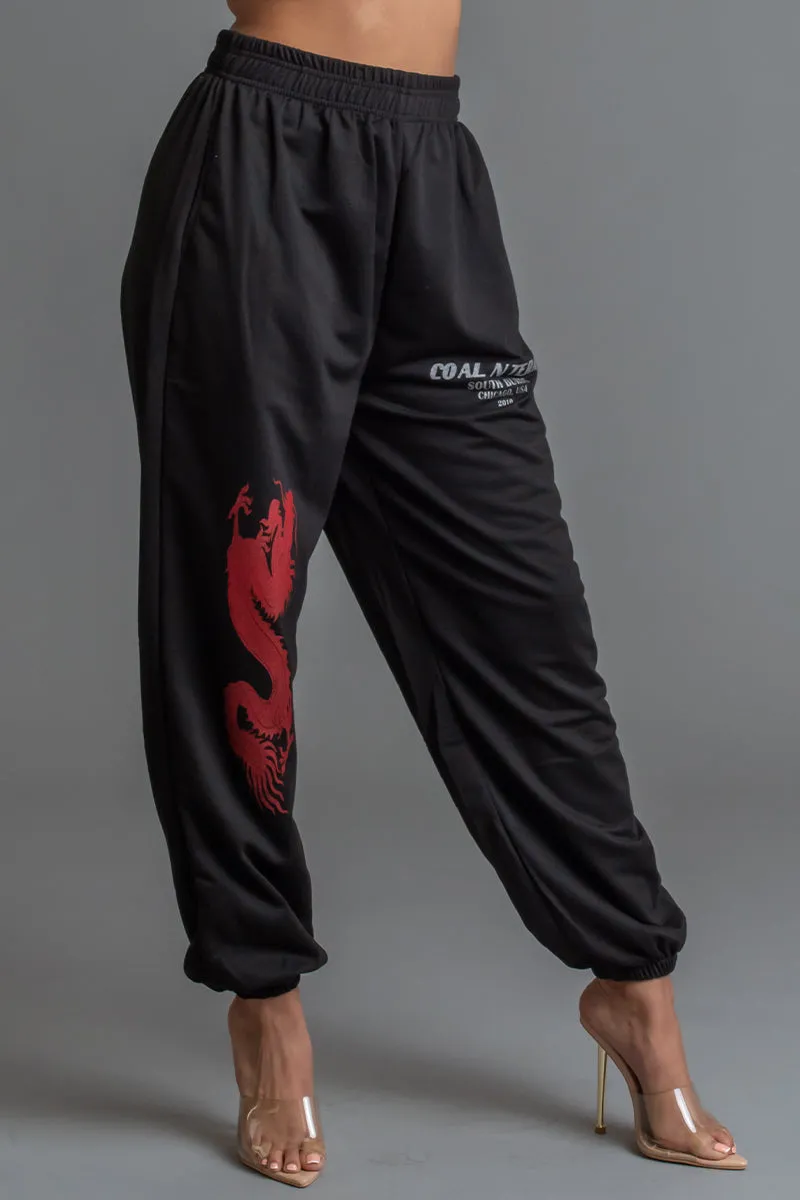 BLK BURBS DRAGON JOGGER