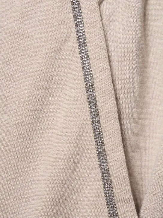 Brunello Cucinelli   Cotton blend  jersey sweatpants 