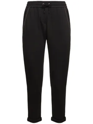 Brunello Cucinelli   Cotton blend  jersey sweatpants 