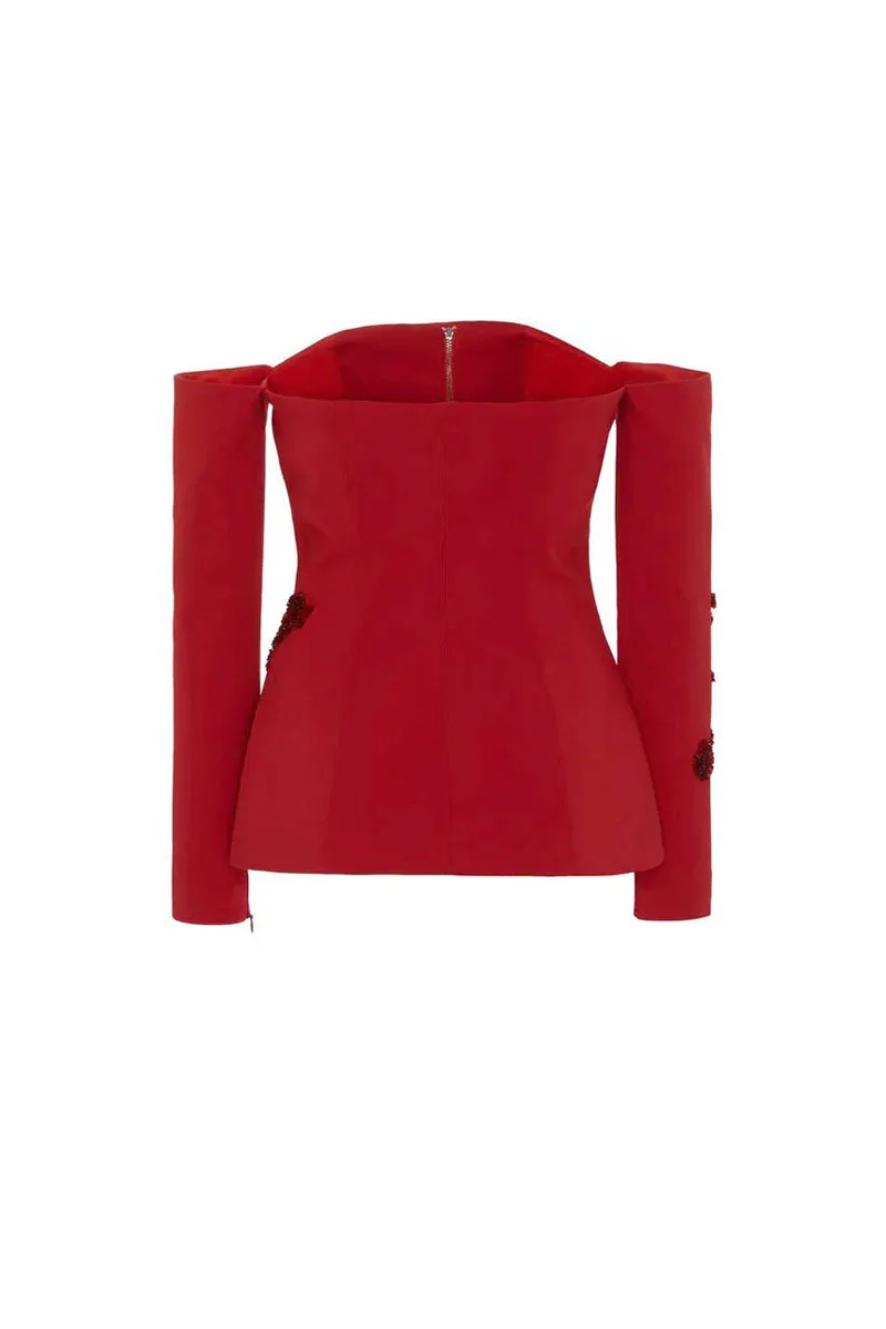 CAMILLE JACKET IN RED