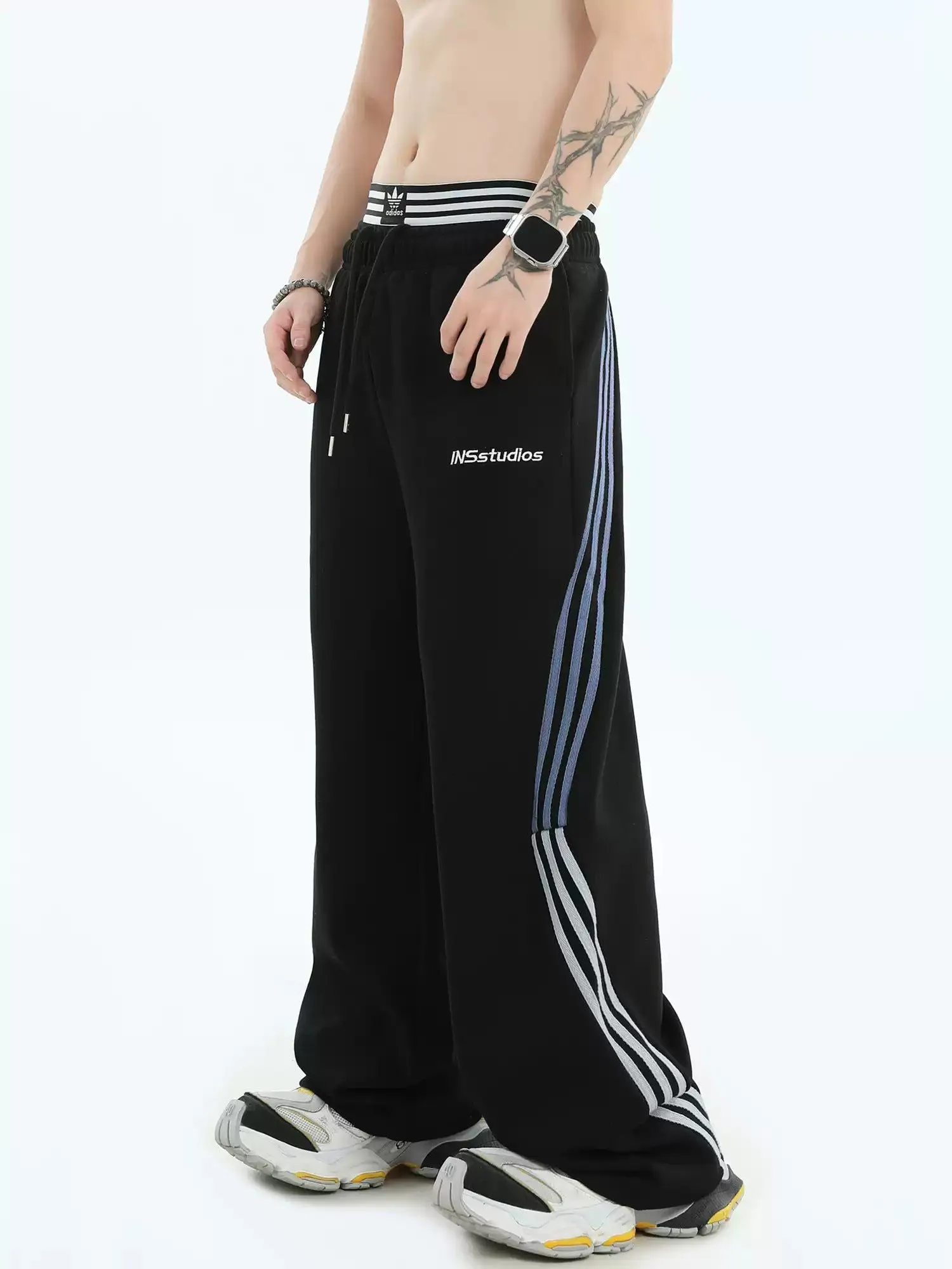 Contrast Striped Sweatpants