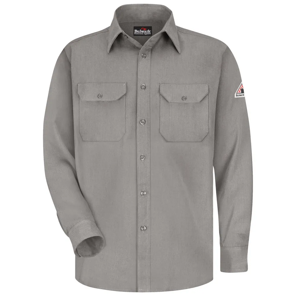 FR LIGHTWEIGHT UNIFORM SHIRT - GY-Grey | Bulwark SMU4