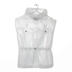 HOODED SHEER CAPE