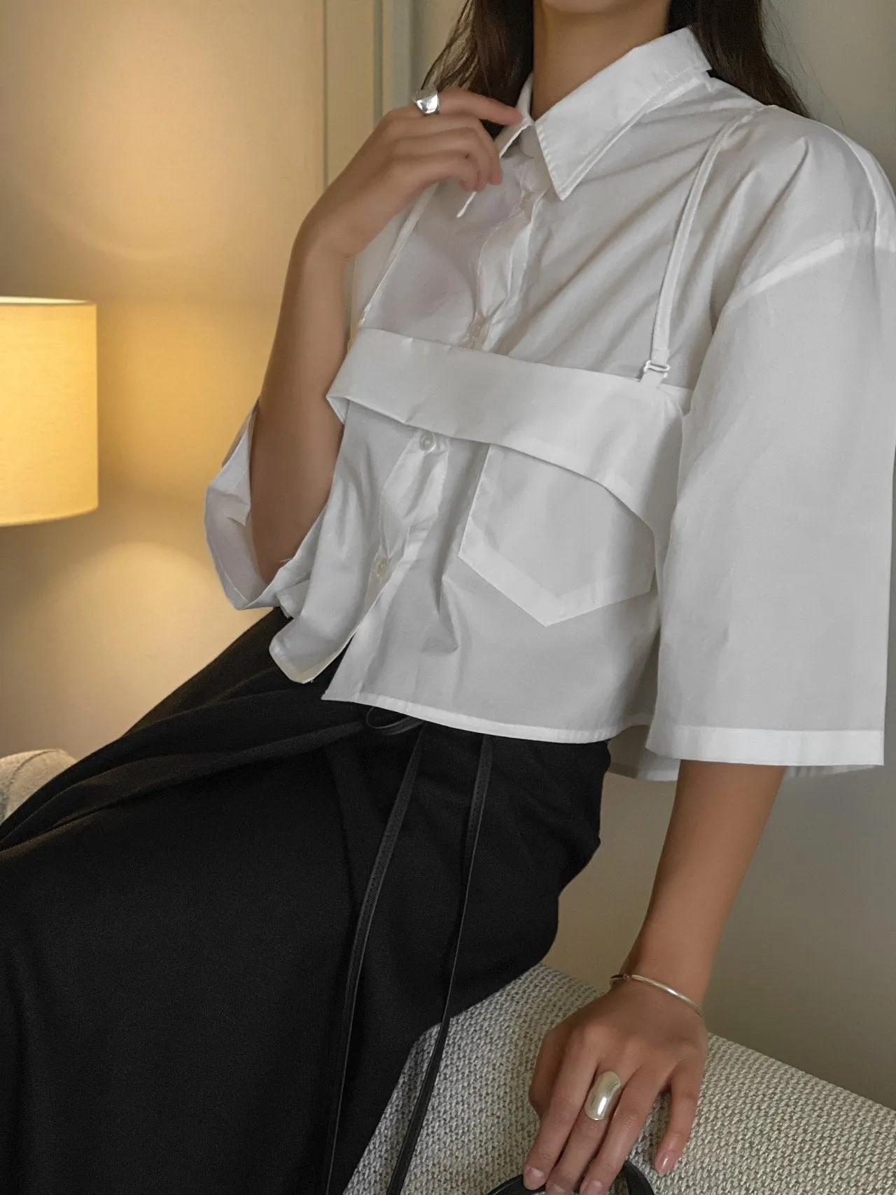 LINEN WRAP PENCIL SKIRT