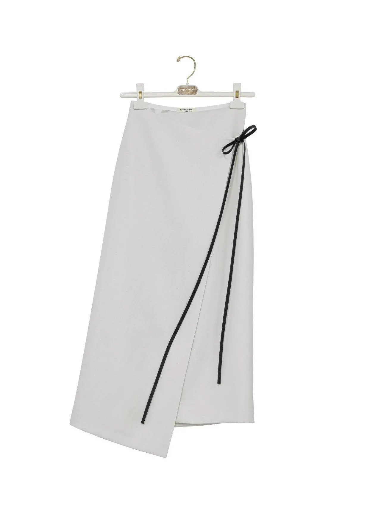 LINEN WRAP PENCIL SKIRT
