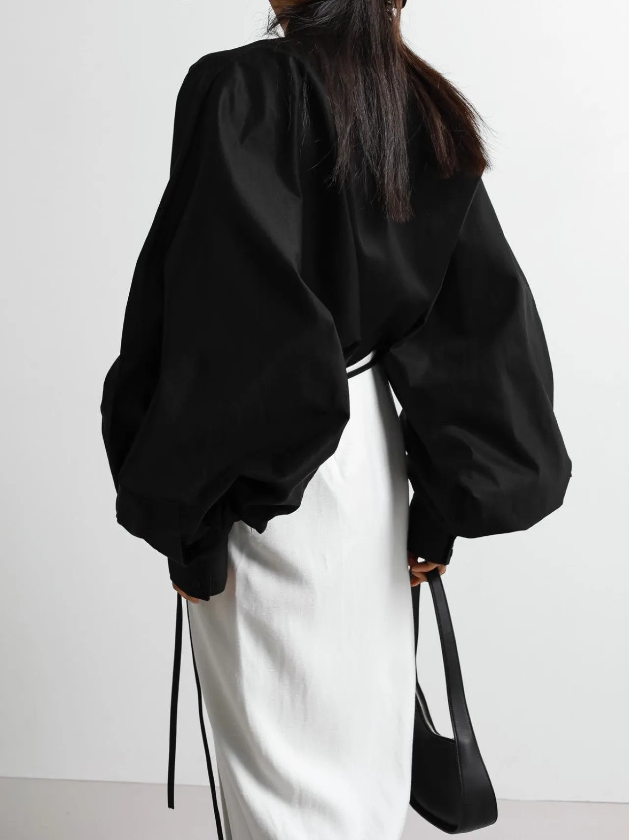 LINEN WRAP PENCIL SKIRT