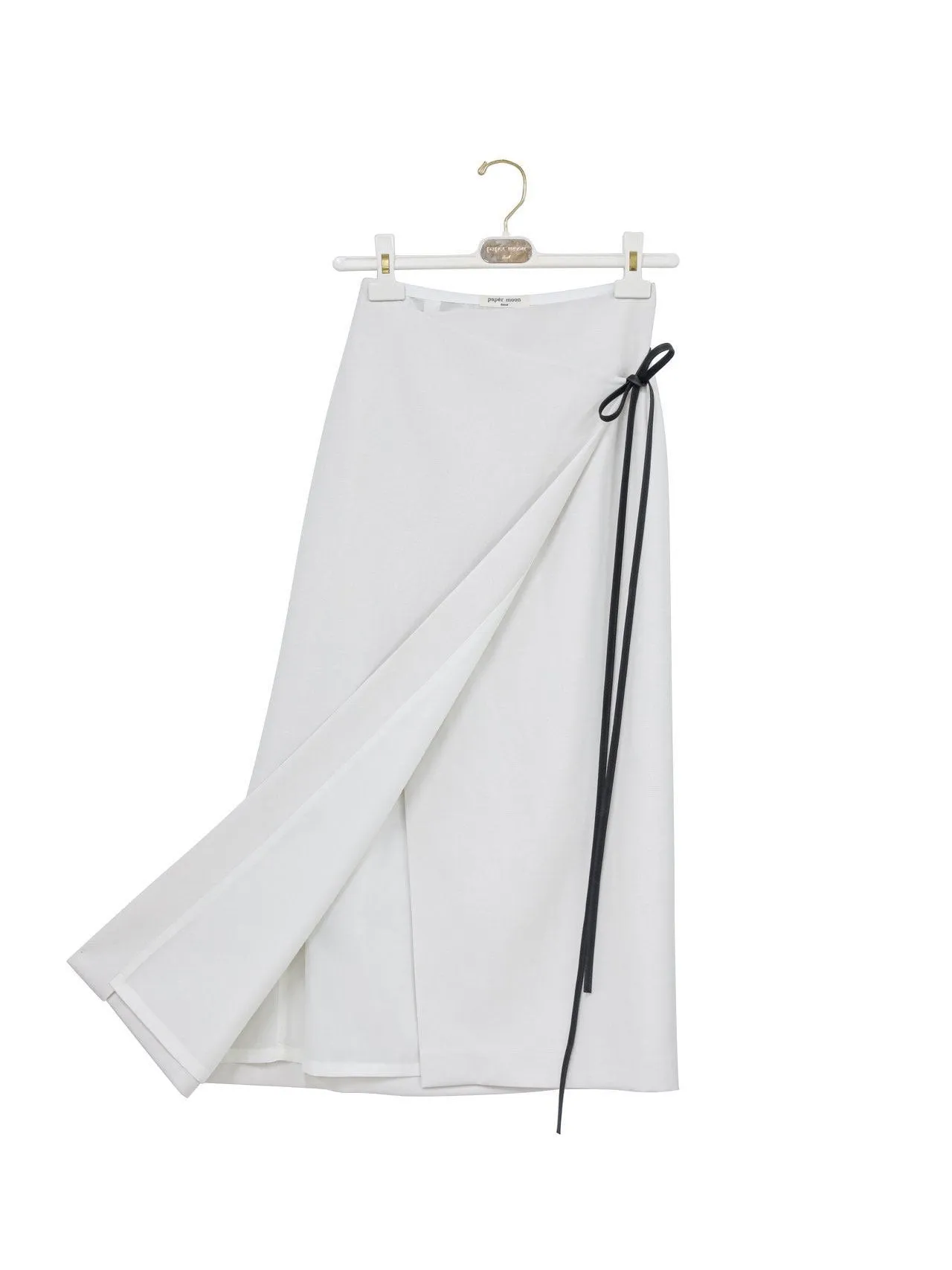LINEN WRAP PENCIL SKIRT