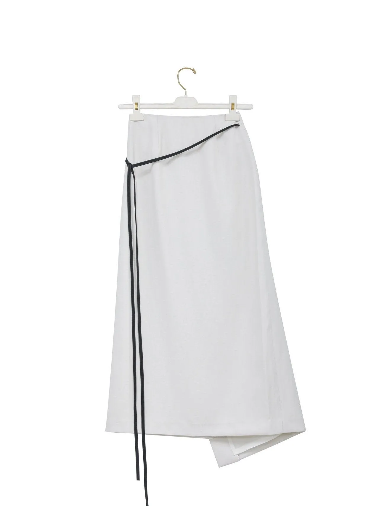 LINEN WRAP PENCIL SKIRT