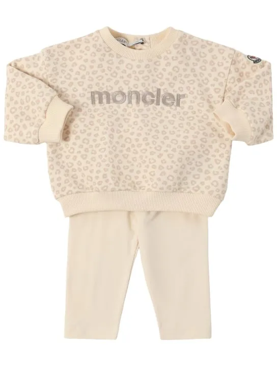Moncler   Logo cotton sweatshirt &amp; sweatpants 