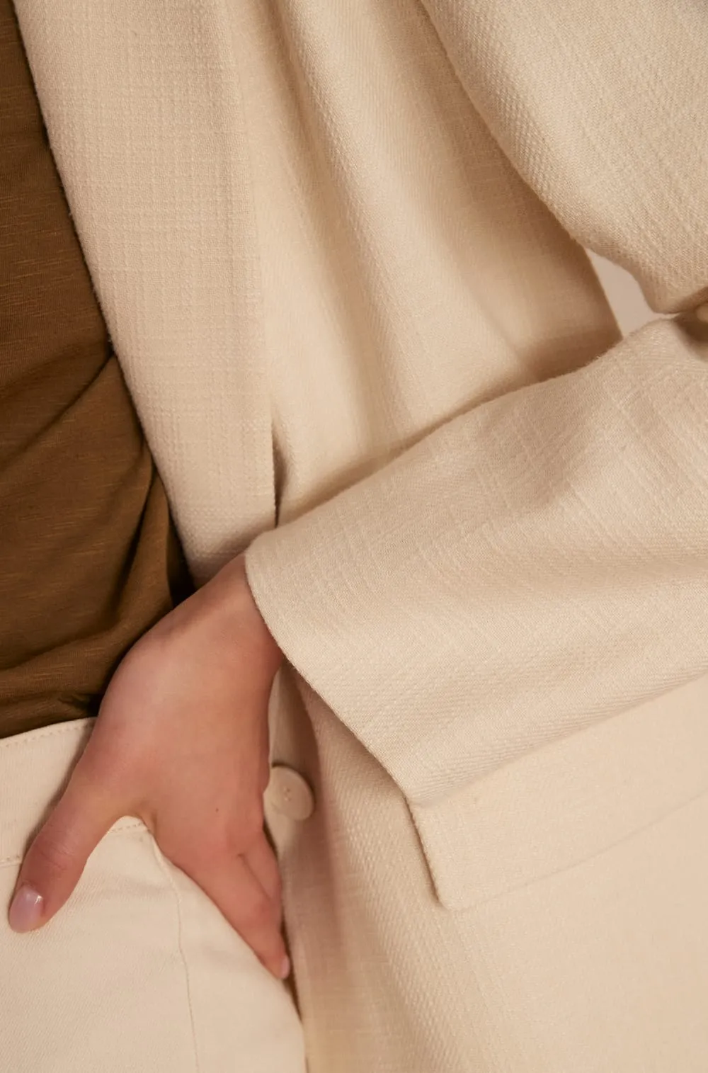 NELIA CREAM TAILORED JACKET