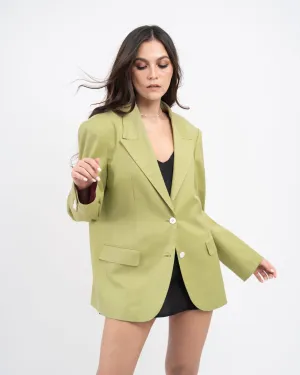 Tailored Oversized Blazer (Avocado)