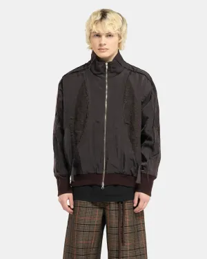 Teardrop Track Jacket in Brown