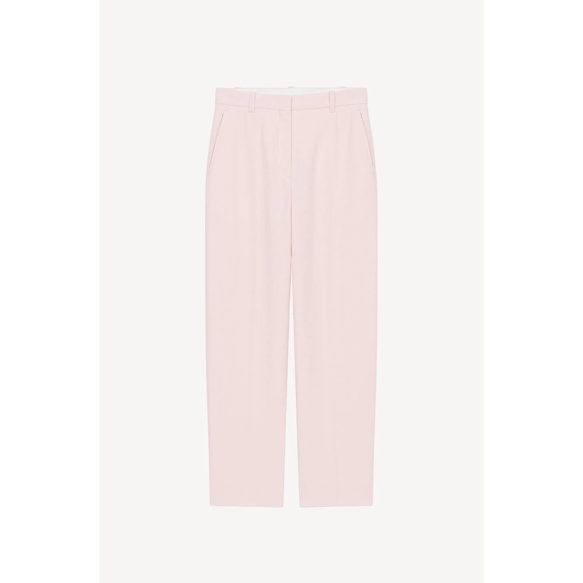 Women Tailored Cropped Pant - Faded Pink