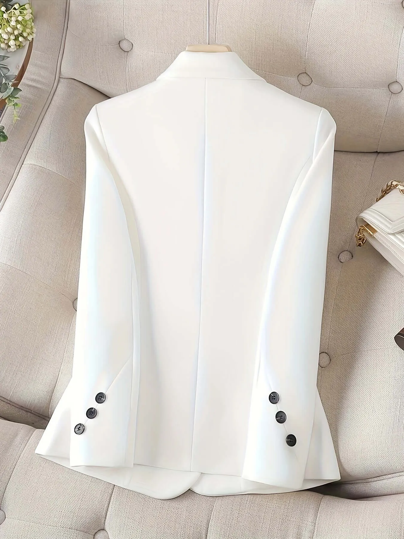Women's Classic Tailored Single-Button Blazer