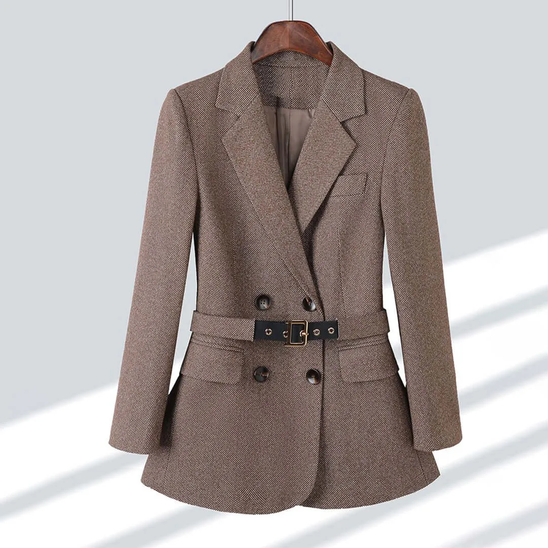 Women's Tailored Belted Blazer