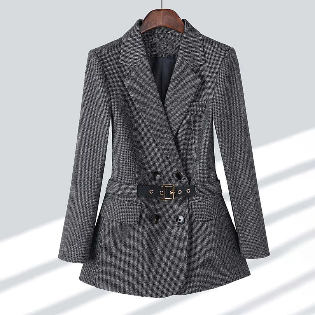 Women's Tailored Belted Blazer