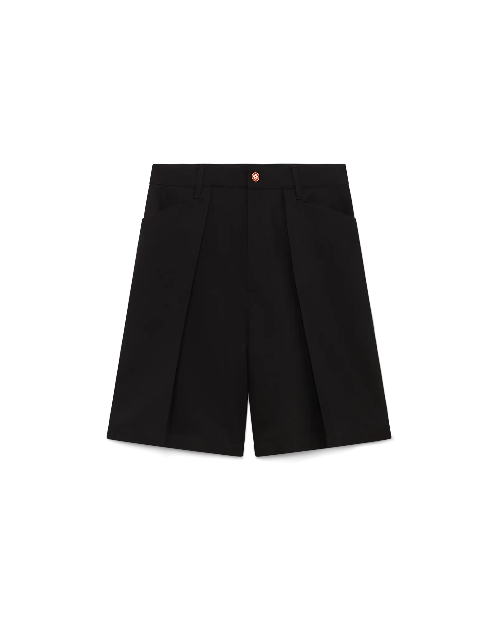 Wool Pleated Tailored Shorts